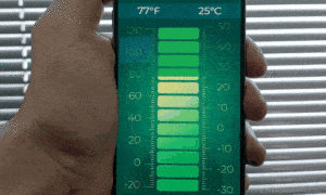 Controle de temperatura na palma da mão