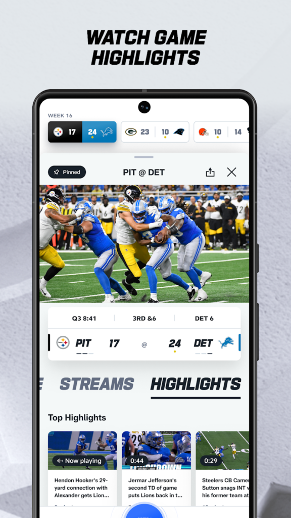 Guarda le partite della NFL sul tuo cellulare!