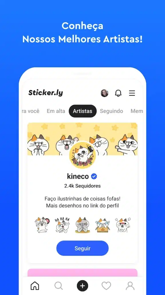 Crie figurinhas incríveis em 30s