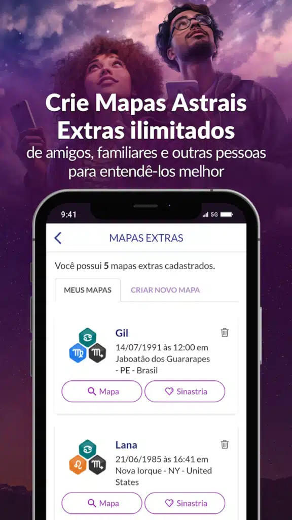 Verifique seu horóscopo em 1 minuto