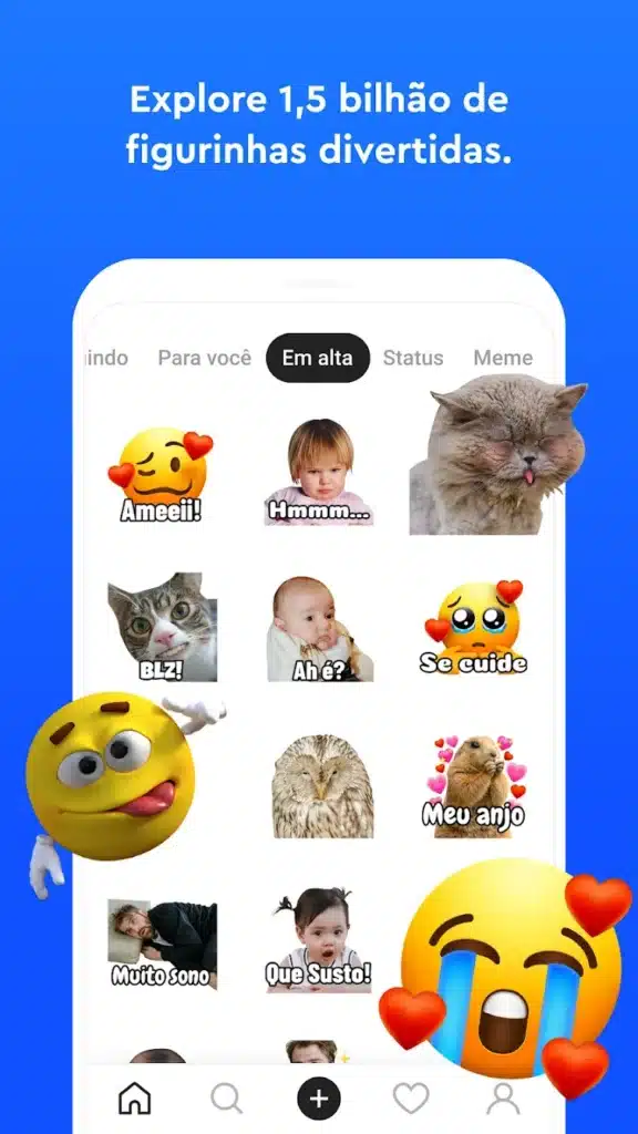 Crie figurinhas incríveis em 30s