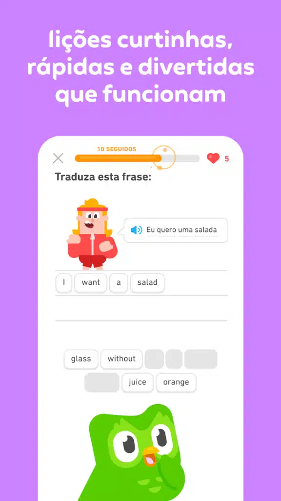 Aprenda Inglês com Duolingo